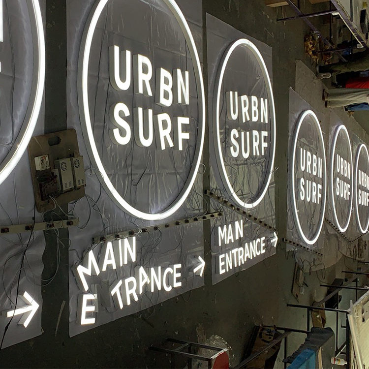 Coastal aluminium channel letters, Sydney 2019