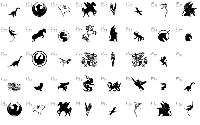 Magical Creatures Font