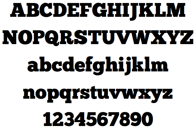 Bold Slab Serif