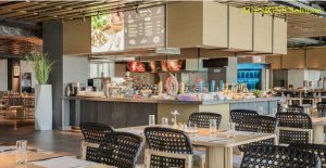 Decorating a coffee shop with lightings and signs