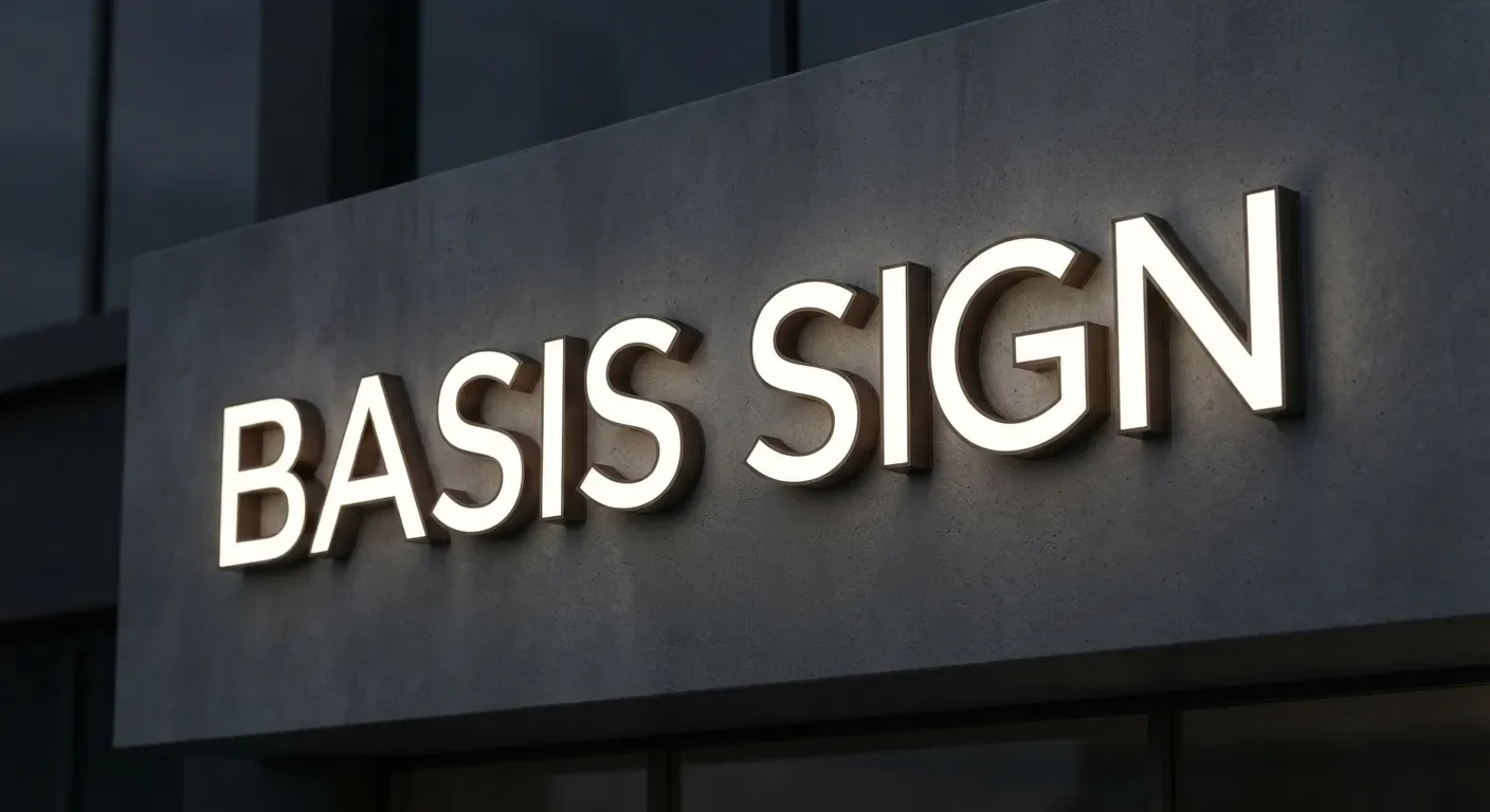 Front-lit outdoor channel letters on a retail storefront showing illuminated fabricated letterforms