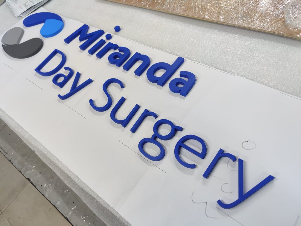 Painted Metal Letters