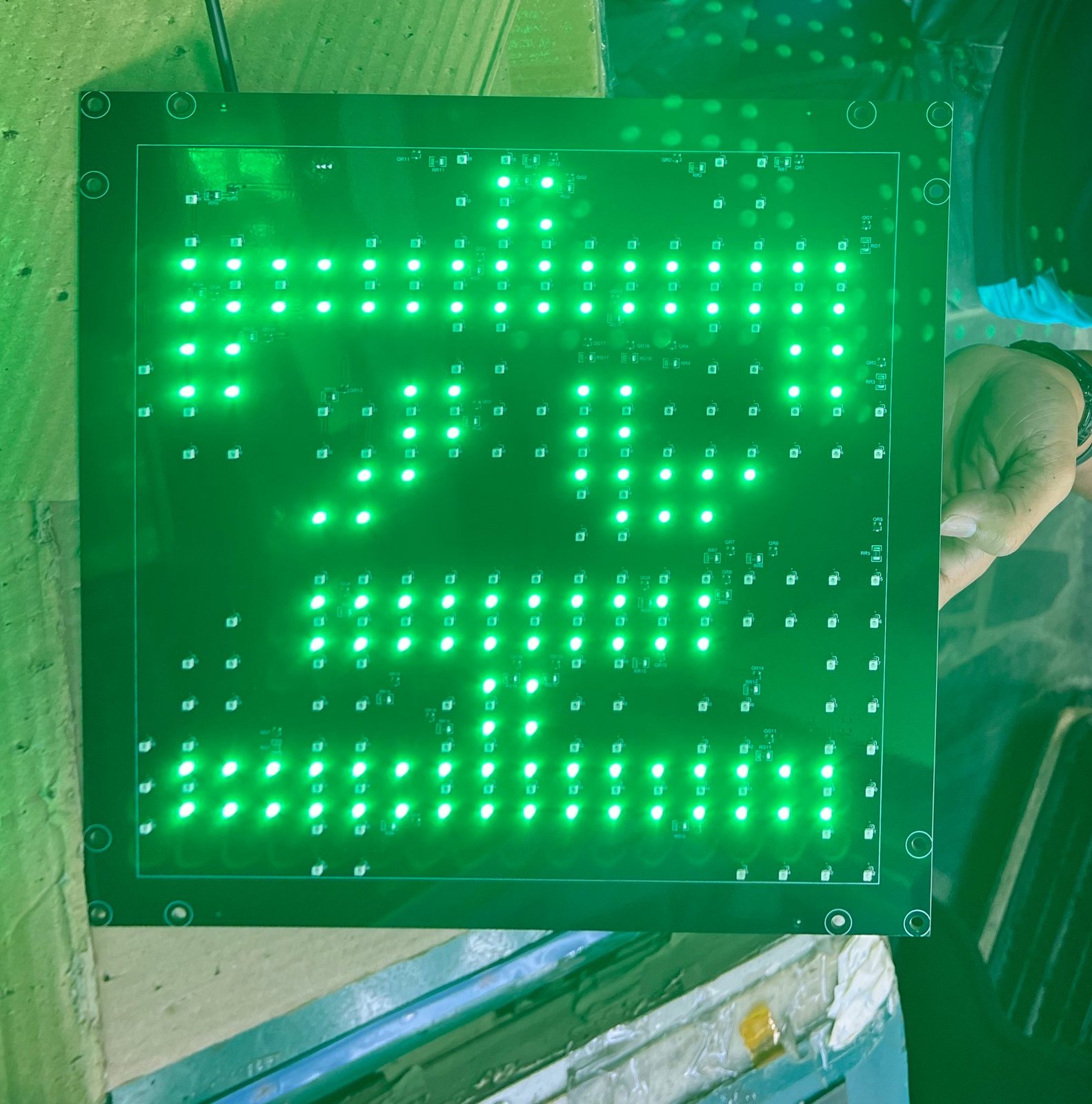 Car park LED information board