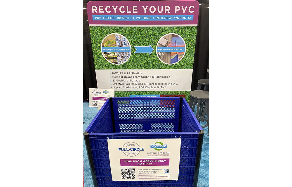 Vycom® Sets New Recycling Milestone: 6,500 Pounds of PVC and Acrylic Collected at ISA International Sign Expo 2023缩略图