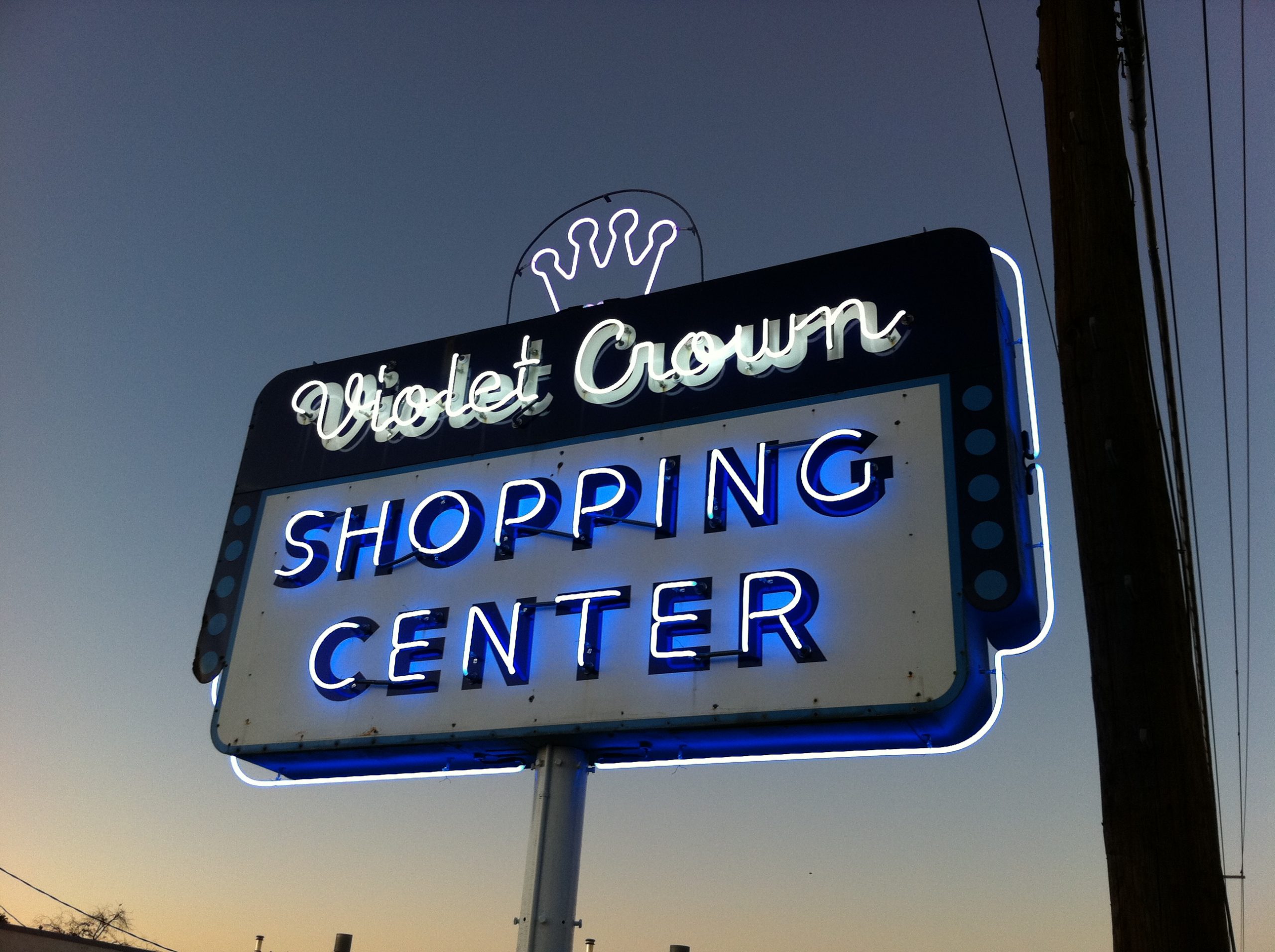 Violet-Crown-Shopping-Sign