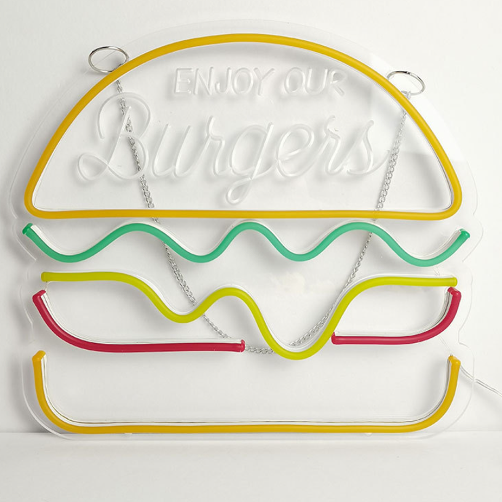 Using neon signs in a hamburger shop can offer several advantages插图1