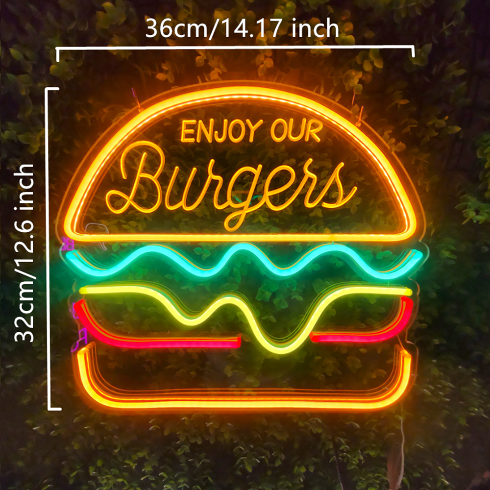 Using neon signs in a hamburger shop can offer several advantages插图4