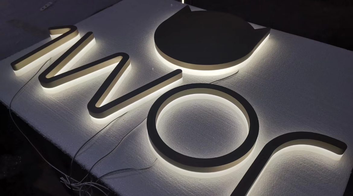 Fabricated Stainless Steel Logo and Letter Signs with Halo Effect缩略图