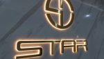 Fabricated Stainless Steel Signage with Electroplated Gold Finish for a Leading Chinese Electronics Brand缩略图